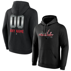 Washington Capitals Personalized Midnight Mascot Logo Pullover Hoodie - Black - NHL