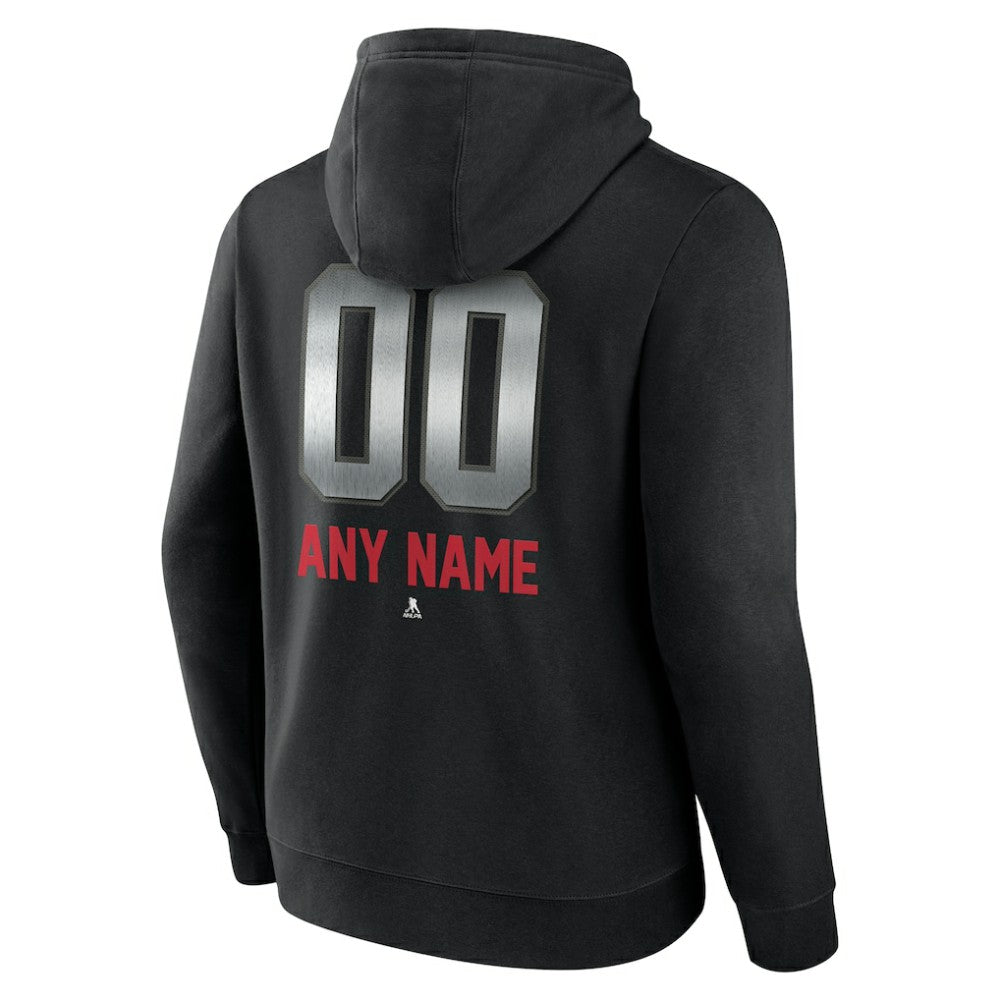 Washington Capitals Personalized Midnight Mascot Logo Pullover Hoodie - Black - NHL