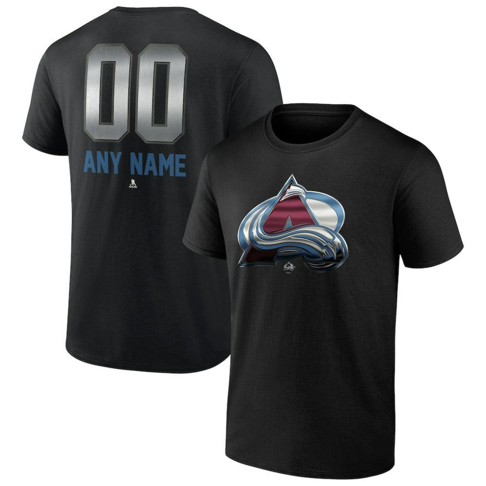 Colorado Avalanche Personalized Midnight Mascot Logo T-Shirt - Black - NHL