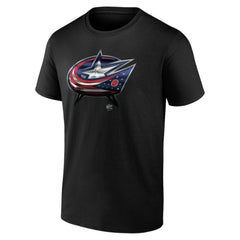 Columbus Blue Jackets Personalized Midnight Mascot Logo T-Shirt - Black - NHL