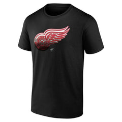 Detroit Red Wings Personalized Midnight Mascot Logo T-Shirt - Black - NHL
