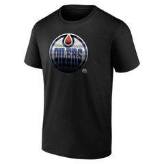 Edmonton Oilers Personalized Midnight Mascot Logo T-Shirt - Black - NHL