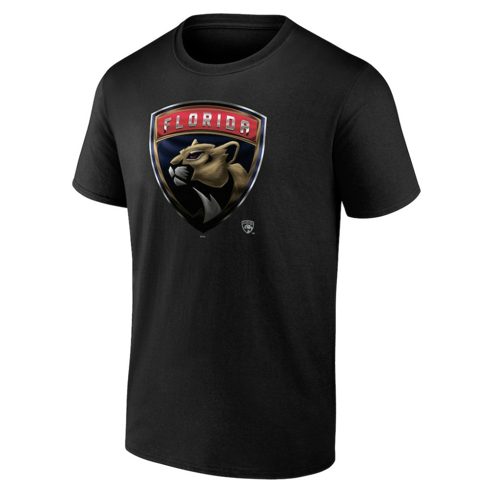 Florida Panthers Personalized Midnight Mascot Logo T-Shirt - Black - NHL