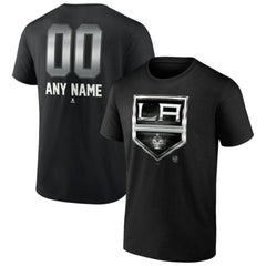 Los Angeles Kings Personalized Midnight Mascot Logo T-Shirt - Black - NHL