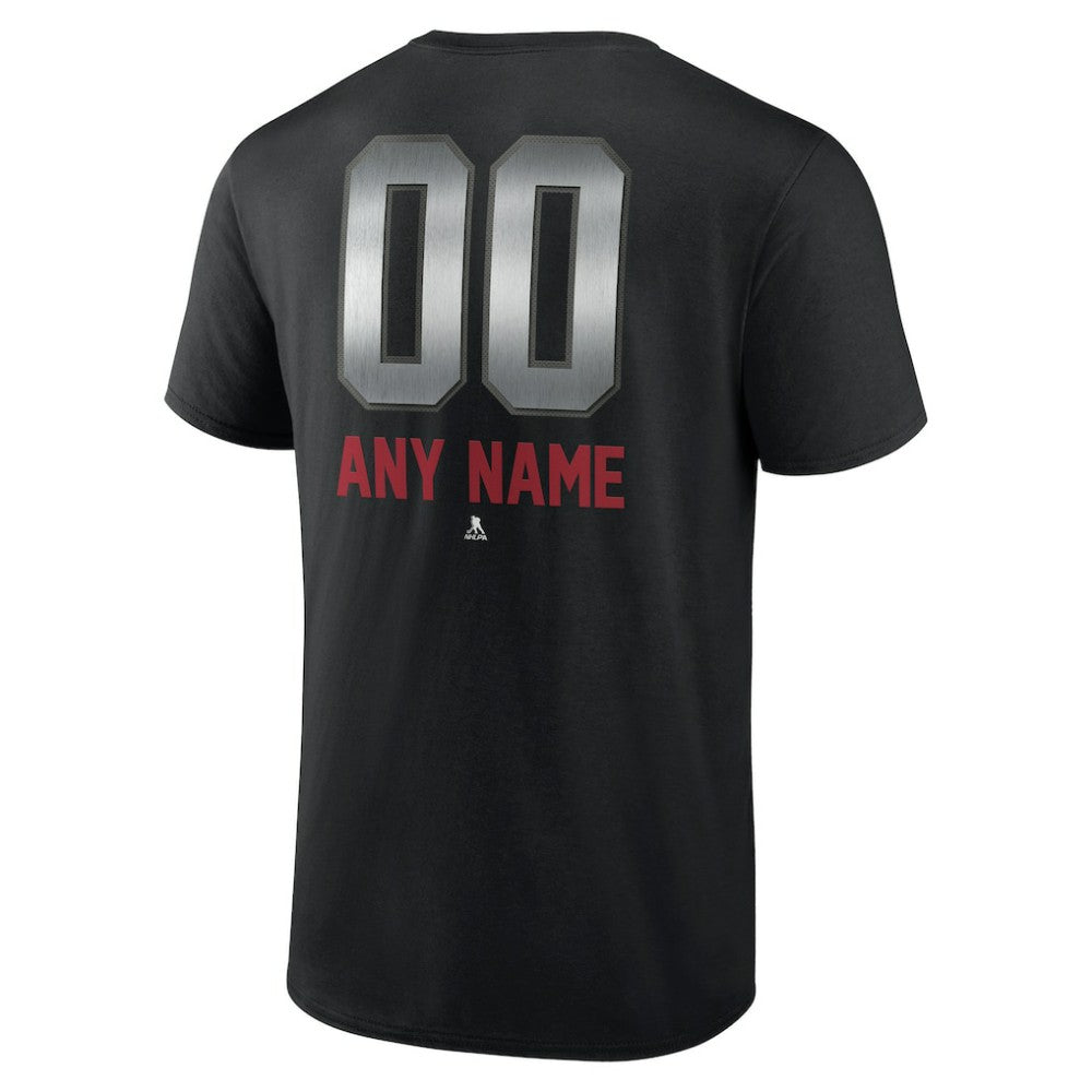 Montreal Canadiens Personalized Midnight Mascot Logo T-Shirt - Black - NHL