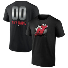New Jersey Devils Personalized Midnight Mascot Logo T-Shirt - Black - NHL