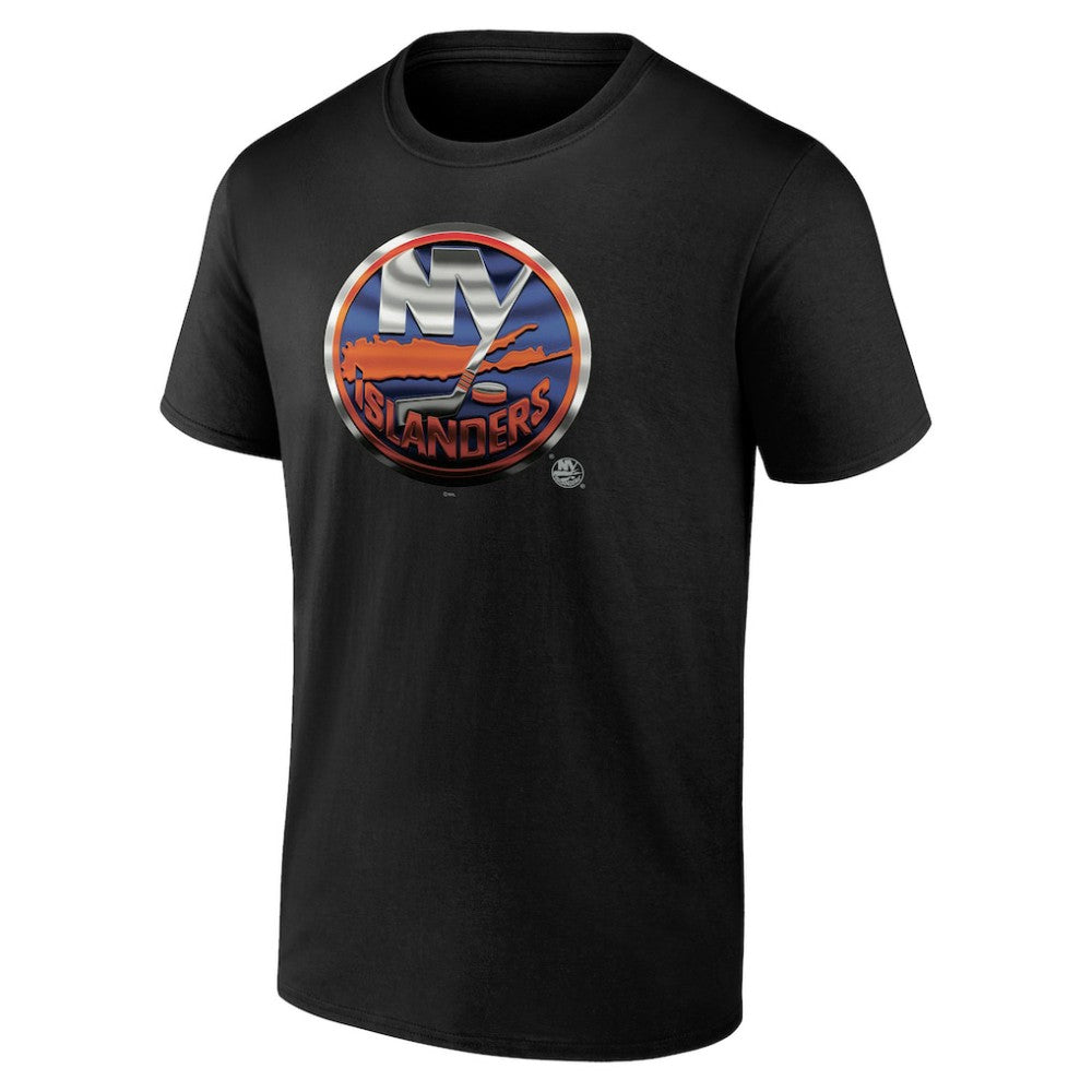 New York Islanders Personalized Midnight Mascot Logo T-Shirt - Black - NHL