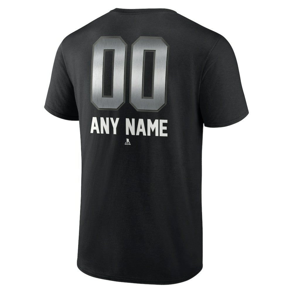 Tampa Bay Lightning Personalized Midnight Mascot Logo T-Shirt - Black - NHL