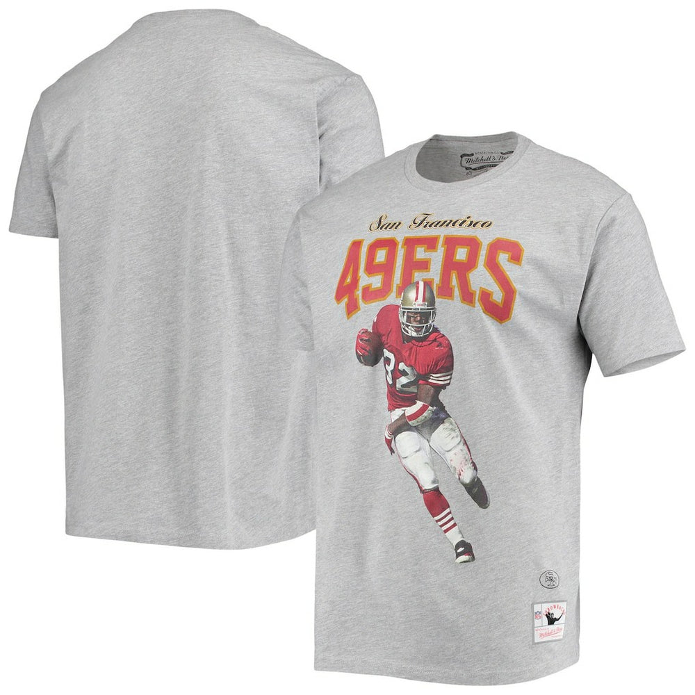 Ricky Watters San Francisco 49ers Player Graphics T-Shirt Gray | Mitchell & Ness
