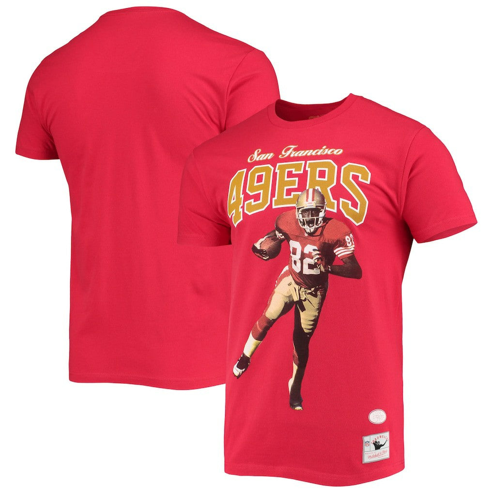 John Taylor San Francisco 49ers Player Graphics T-Shirt Scarlet | Mitchell & Ness