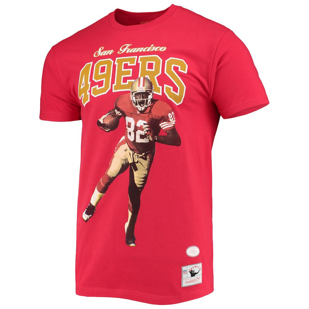 John Taylor San Francisco 49ers Player Graphics T-Shirt Scarlet | Mitchell & Ness