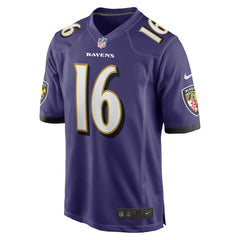 Tylan Wallace Baltimore Ravens Game Jersey Purple | Nike for Sale