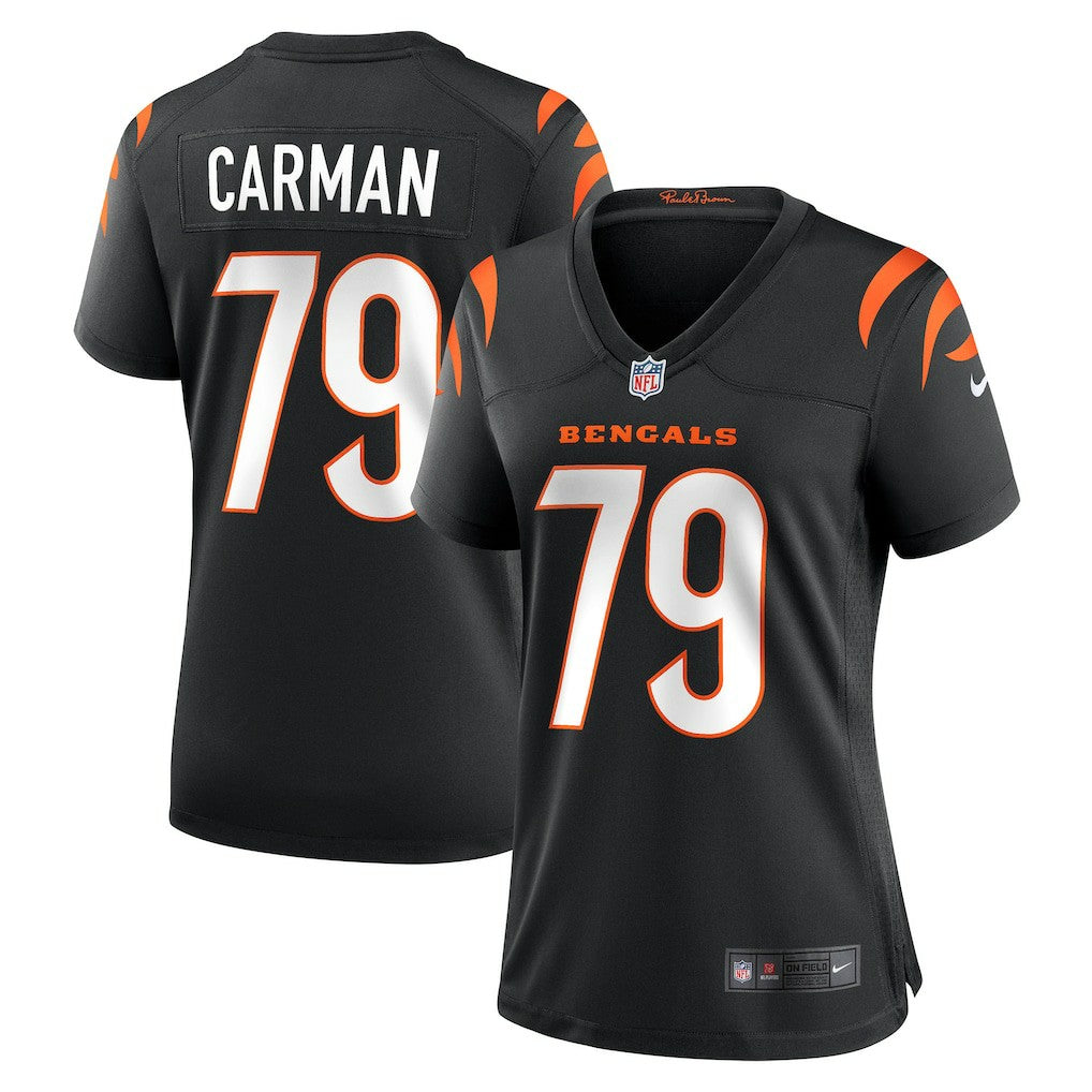 Jackson Carman Cincinnati Bengals Women's Game Jersey Black | Nike for Sale