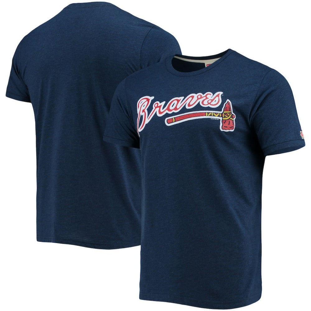 Atlanta Braves Homage Hand-Drawn Logo Tri-Blend T-Shirt - MLB