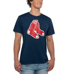 Boston Red Sox Homage Hand-Drawn Logo Tri-Blend T-Shirt - MLB