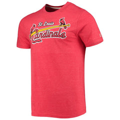 St. Louis Cardinals Homage Hand-Drawn Logo Tri-Blend T-Shirt - MLB