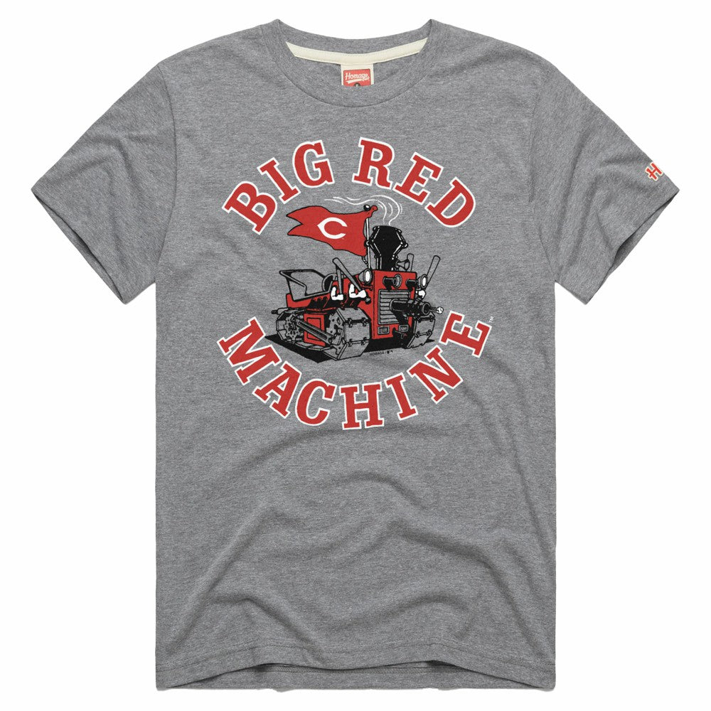 Cincinnati Reds Homage Hyper Local Tri-Blend T-Shirt -Heathered Gray T-shirts - MLB