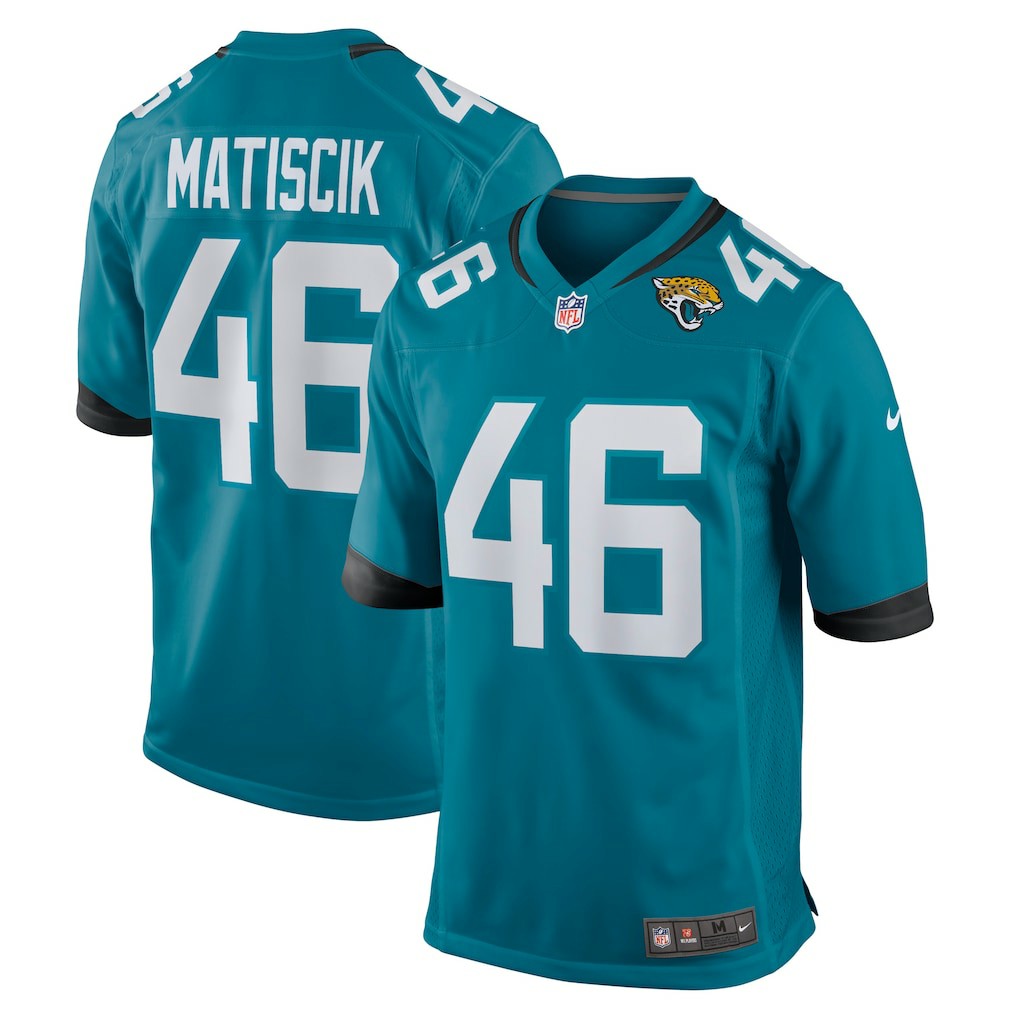 Ross Matiscik Jacksonville Jaguars Game Jersey Teal | Nike for Sale