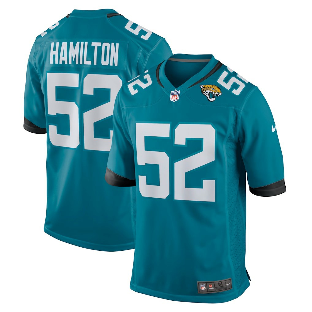 DaVon Hamilton Jacksonville Jaguars Game Jersey Teal | Nike for Sale