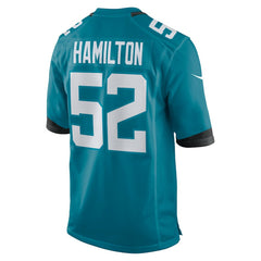 DaVon Hamilton Jacksonville Jaguars Game Jersey Teal | Nike for Sale