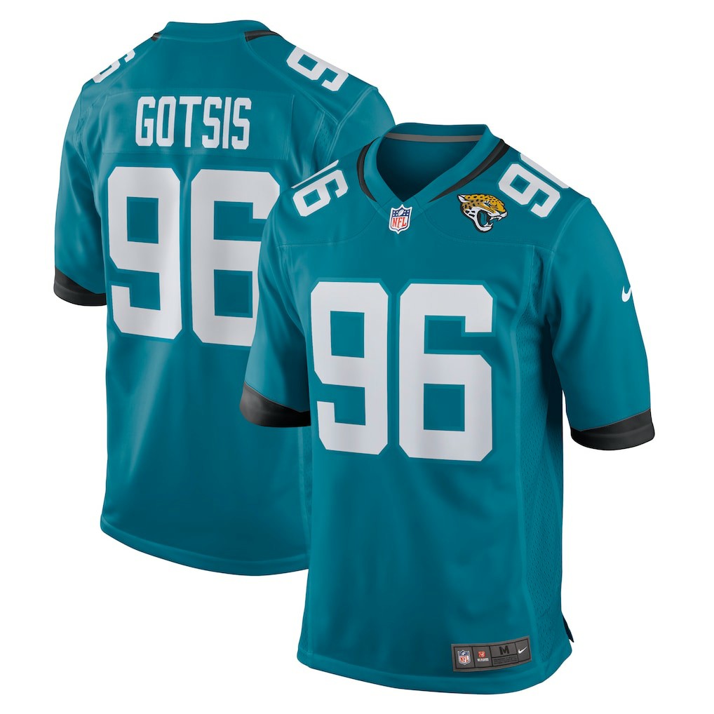 Adam Gotsis Jacksonville Jaguars Game Jersey Teal | Nike for Sale