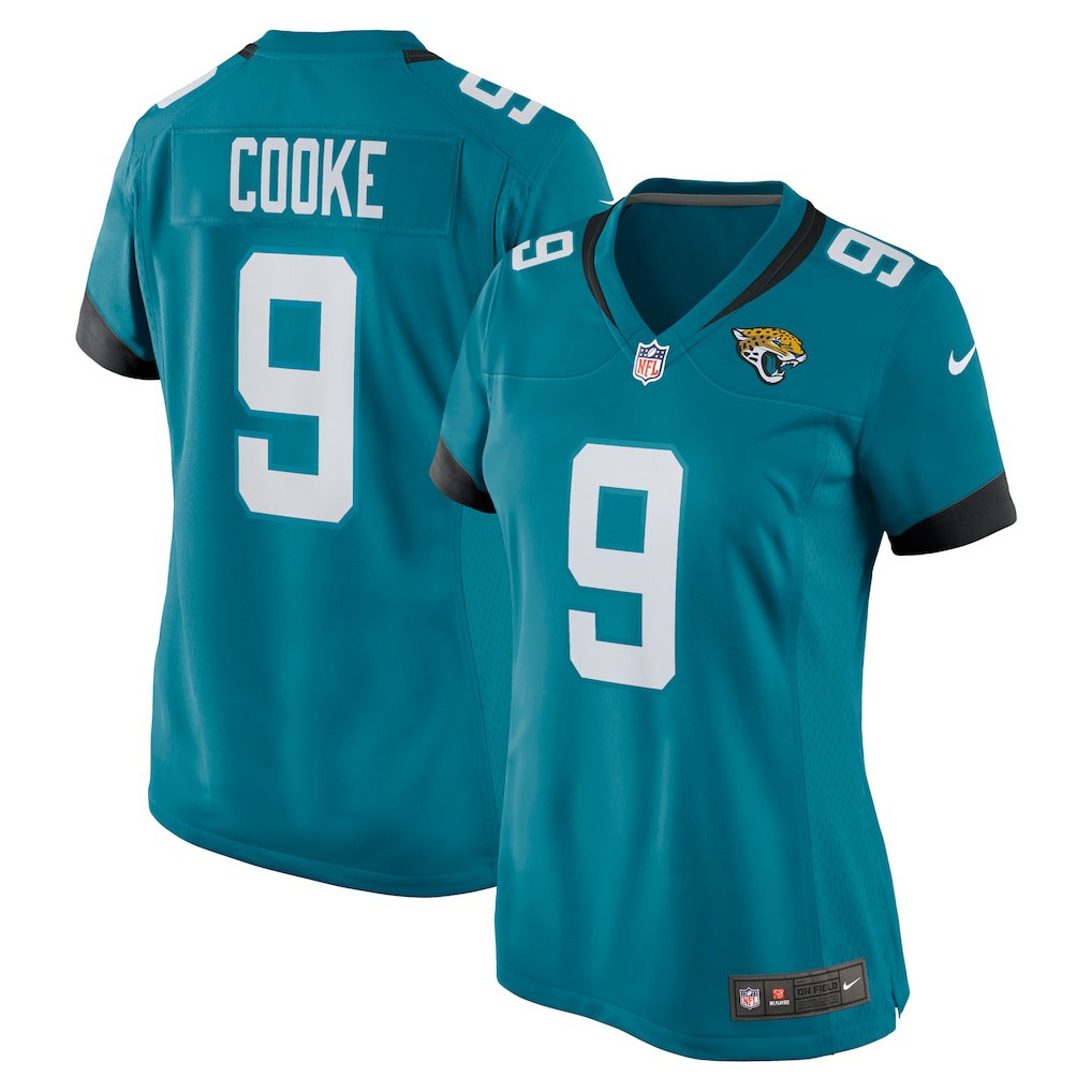 Logan Cooke Jacksonville Jaguars Women's Game Jersey Teal | Nike for Sale
