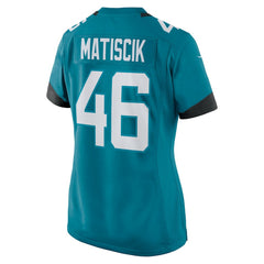 Ross Matiscik Jacksonville Jaguars Women's Game Jersey Teal | Nike for Sale