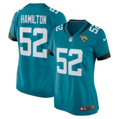 DaVon Hamilton Jacksonville Jaguars Women's Game Jersey Teal | Nike for Sale