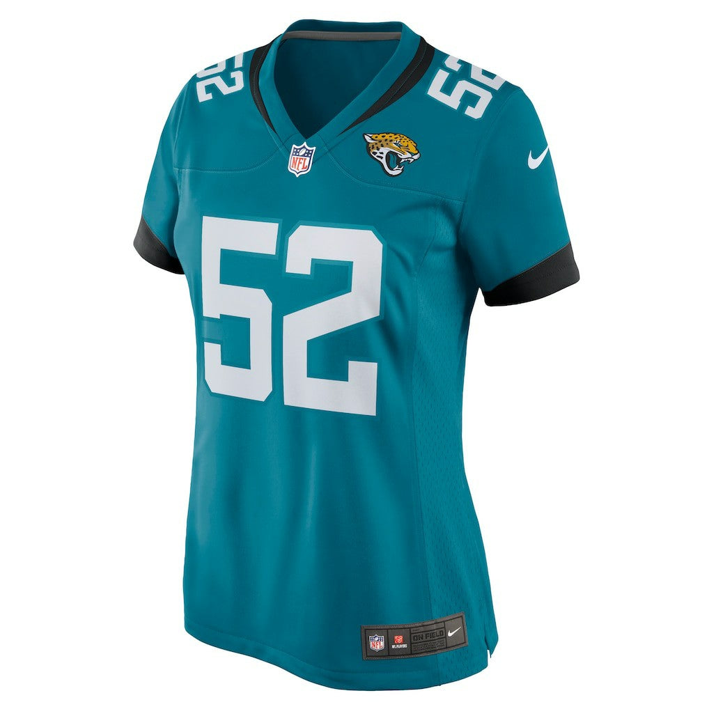 DaVon Hamilton Jacksonville Jaguars Women's Game Jersey Teal | Nike for Sale