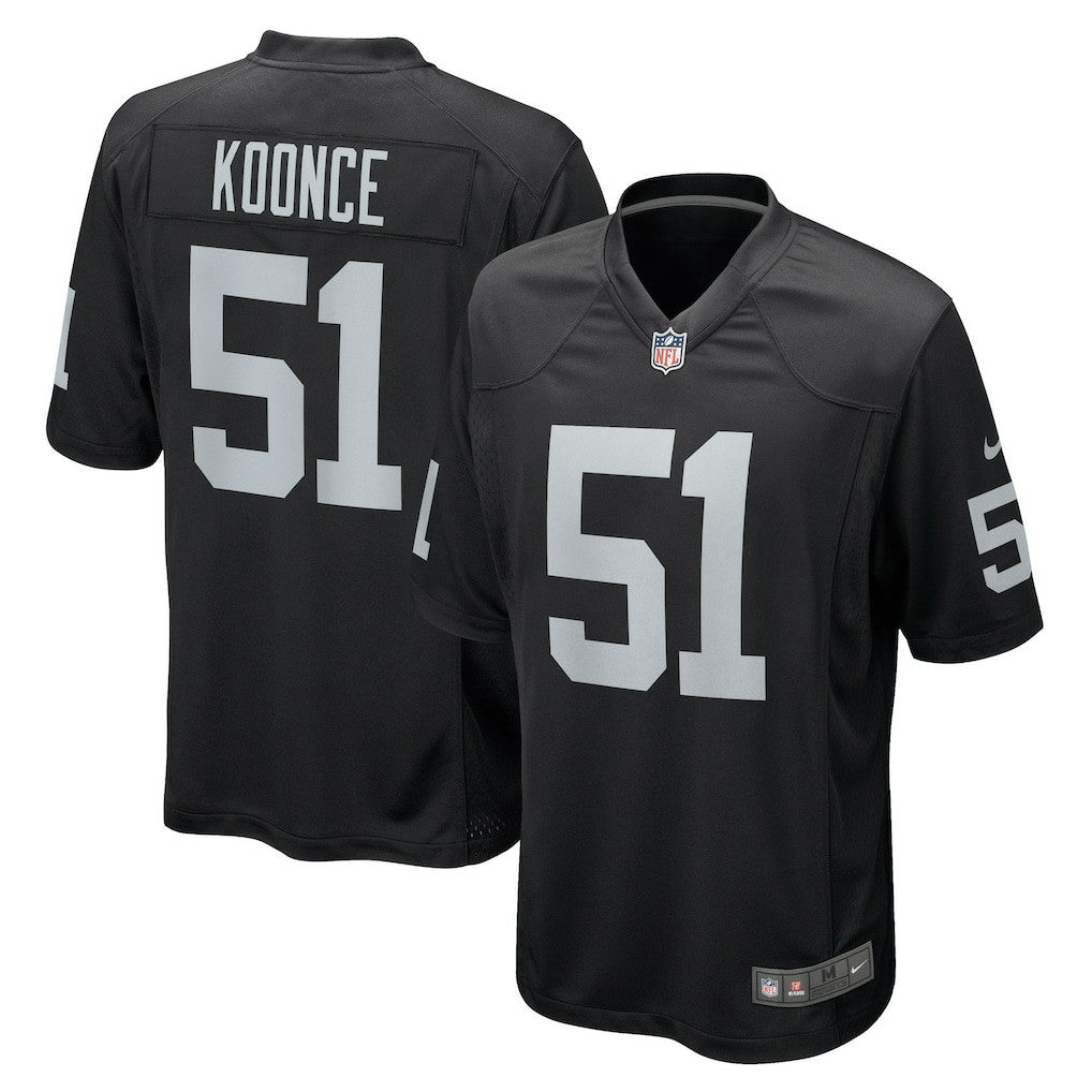 Malcolm Koonce Las Vegas Raiders Game Jersey Black | Nike for Sale
