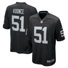 Malcolm Koonce Las Vegas Raiders Game Jersey Black | Nike for Sale