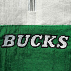 Milwaukee Bucks Women's Half-Zip Windbreaker 2.0 Hoodie Green - NBA