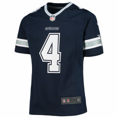 Dak Prescott Dallas Cowboys Girls Youth Team Game Jersey Navy | Nike for Sale