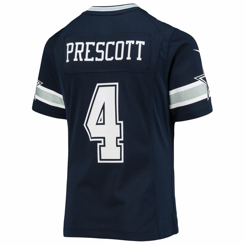 Dak Prescott Dallas Cowboys Girls Youth Team Game Jersey Navy | Nike for Sale
