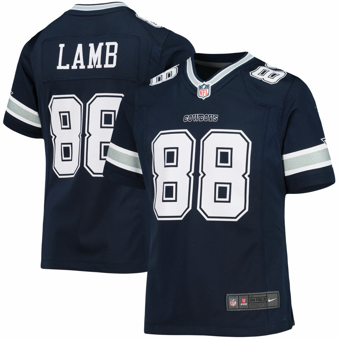 CeeDee Lamb Dallas Cowboys Girls Youth Game Jersey Navy | Nike for Sale
