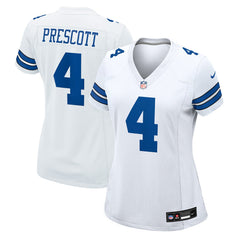 Dak Prescott Dallas Cowboys Women's Team Game Jersey White | Nike for Sale