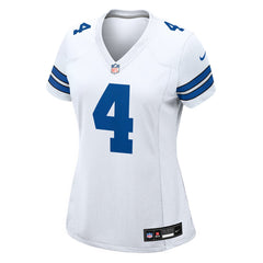 Dak Prescott Dallas Cowboys Women's Team Game Jersey White | Nike for Sale