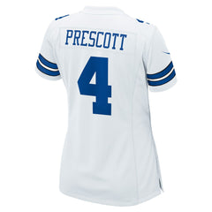 Dak Prescott Dallas Cowboys Women's Team Game Jersey White | Nike for Sale