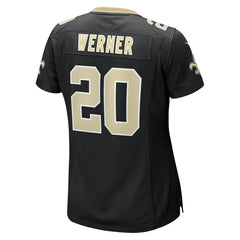 Pete Werner New Orleans Saints Women's Game Jersey Black | Nike for Sale