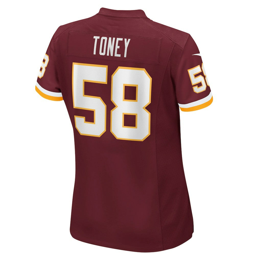 Shaka Toney Washington Football Team Women's Game Jersey Burgundy | Nike for Sale