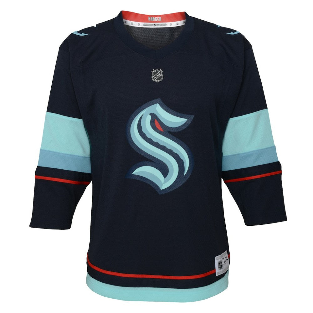 Seattle Kraken Youth Home Replica Custom Jersey - Navy - NHL