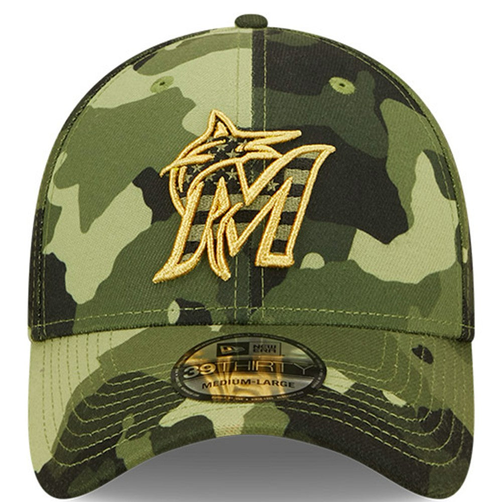 Miami Marlins New Era 2022 Armed Forces Day 39THIRTY Flex Hat - MLB