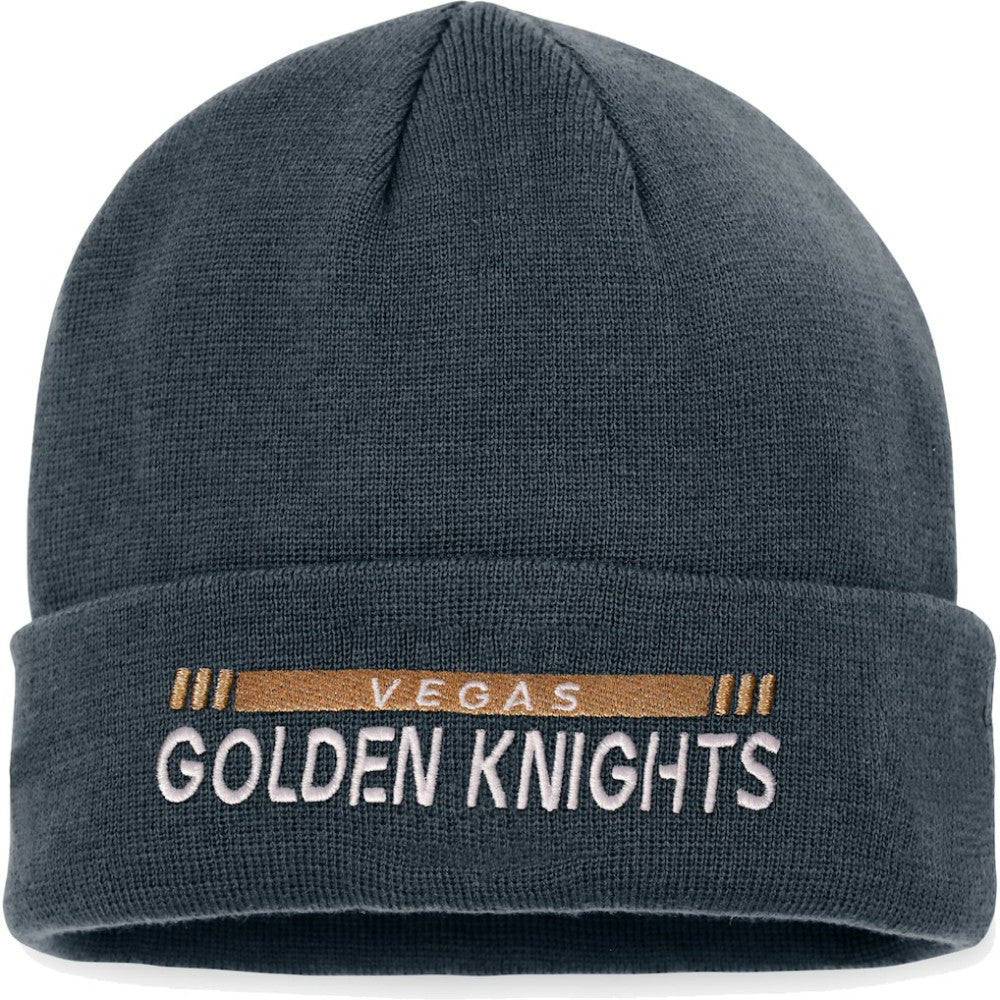 Vegas Golden Knights Fanatics Authentic Pro Rink Cuffed Knit Hat - Black - NHL