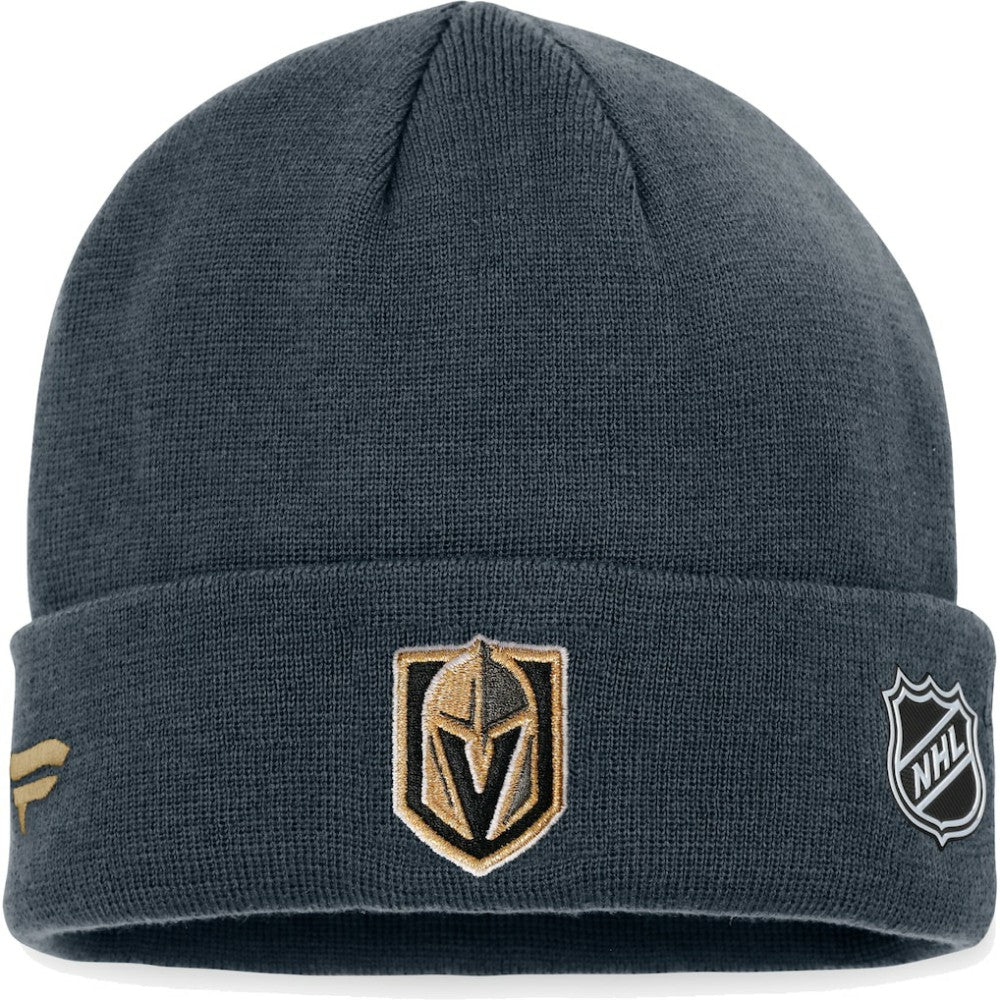 Vegas Golden Knights Fanatics Authentic Pro Rink Cuffed Knit Hat - Black - NHL