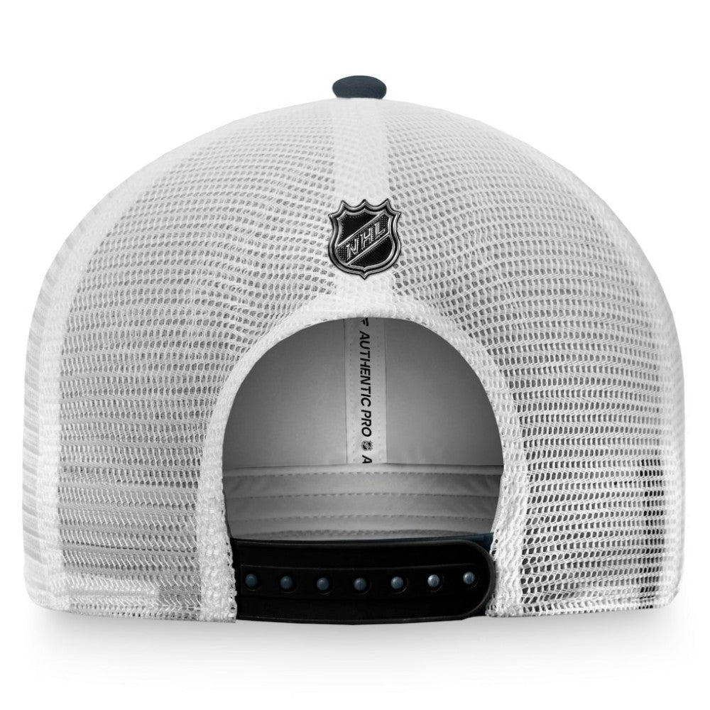 Vegas Golden Knights Fanatics Authentic Pro Rink Trucker Snapback Hat - Charcoal/White - NHL