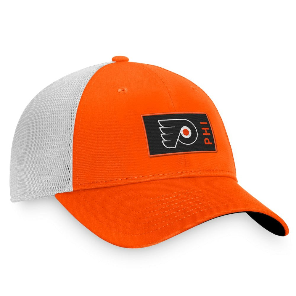 Philadelphia Flyers Fanatics Authentic Pro Rink Trucker Snapback Hat - Orange - NHL