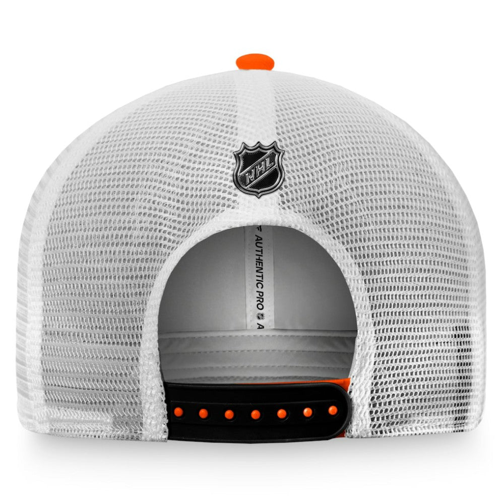 Philadelphia Flyers Fanatics Authentic Pro Rink Trucker Snapback Hat - Orange - NHL