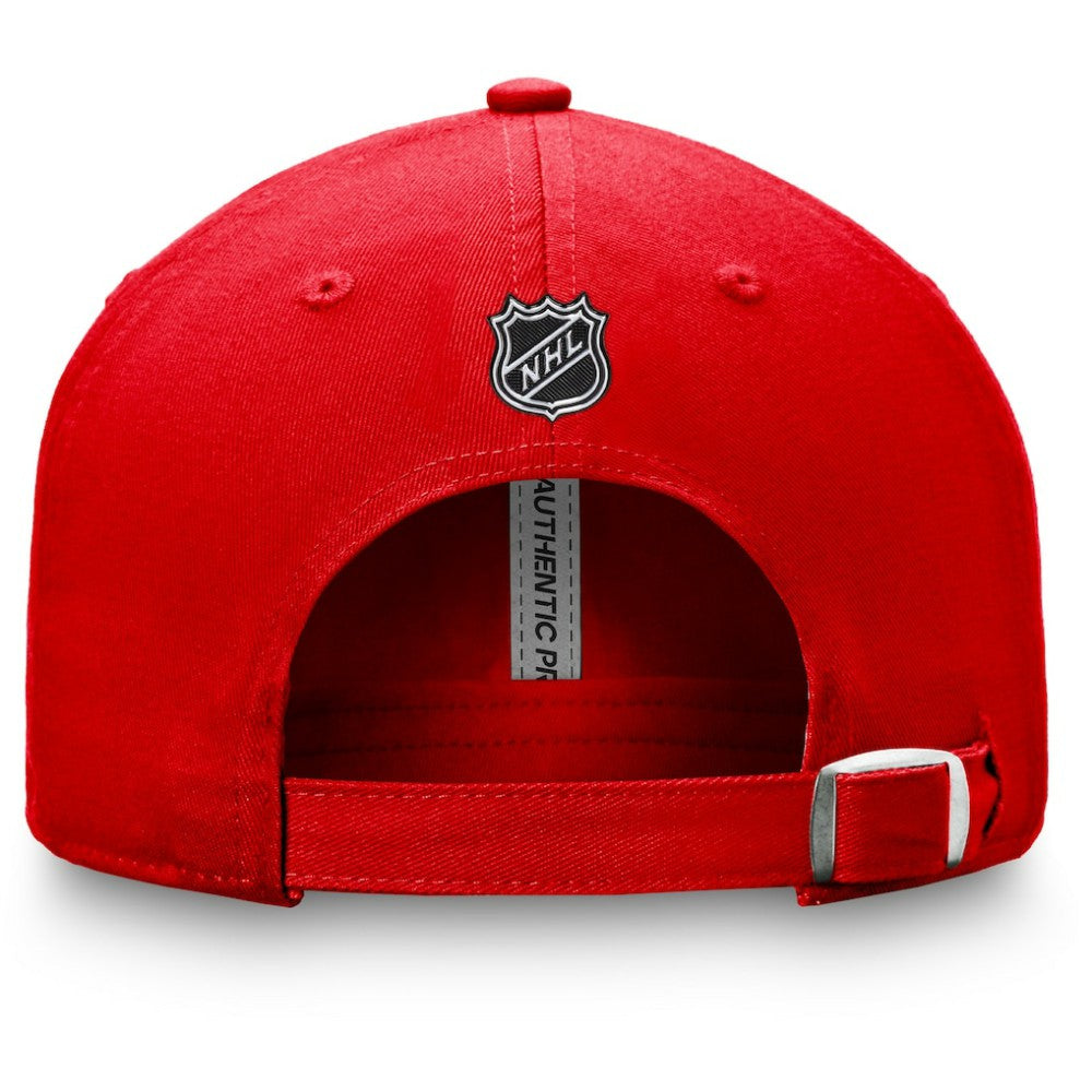 Chicago Blackhawks Fanatics Authentic Pro Rink Adjustable Hat - Red - NHL