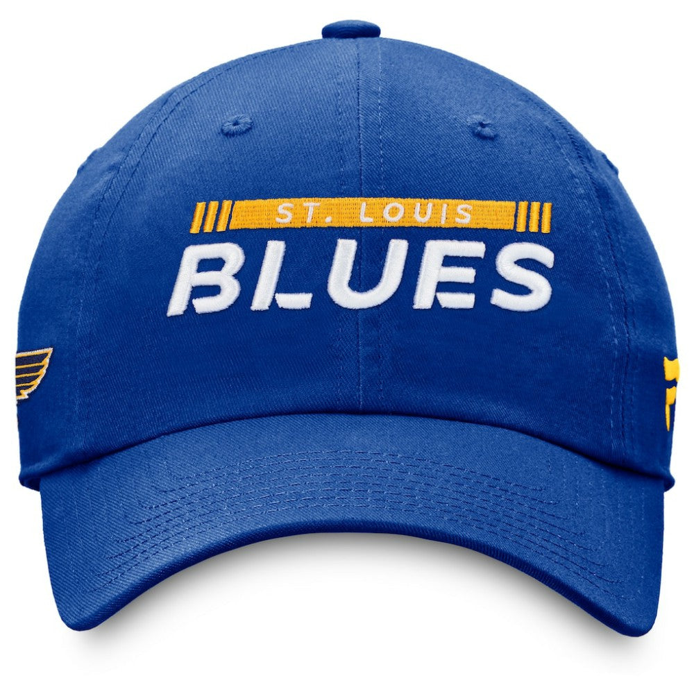 St. Louis Blues Fanatics Authentic Pro Rink Adjustable Hat - Blue - NHL
