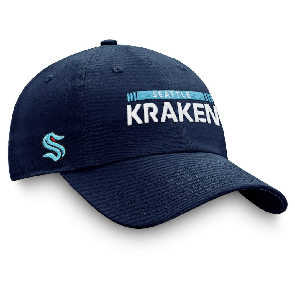 Seattle Kraken Fanatics Authentic Pro Rink Adjustable Hat - Deep Sea Blue - NHL